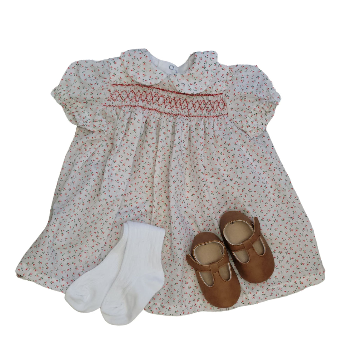 Newborn 2025 smocked dress