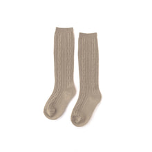 Load image into Gallery viewer, Cable Knit Knee High Socks
